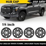 4 Black Matte 18" Wheel Skin Cover Hubcap Fits Toyota Tundra Sequoia SR5 22-2026. Fixed Price $93.00.