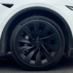 Kavanic Tesla Model Y Juniper Hubcaps 20" 2025-2026 Matte Black Rim Covers.. Fixed Price $101.99.