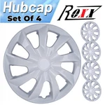 17" Set Of 4 White Wheel Covers Snap On Full Hub Caps Fit R17 Tire & Steel Rim. Fixed Price $45.99.