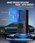 Hafuloky Tire Inflator Portable Air Compressor 180PSI & 20000MAH P008 - Black. Fixed Price $46.75.