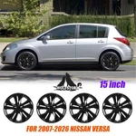 4PCS 15" Hubcaps 2007-2026 For Nissan Versa Snap On Wheel Rims Cover Black New. Fixed Price $47.99.