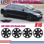 16" Set Of 4 Black Hub Caps Full Rim Wheel Covers R16 For 2006-2011 Honda Civic. Fixed Price $49.99.