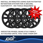 Coast IMP468BLK Impostor Wheel Cover Set Of 18 Inch 5 Spoke. Fixed Price $59.95.