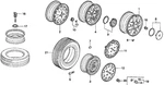 Genuine Honda Trim Wheel (15") 44733-SV2-A01. Fixed Price $36.62.