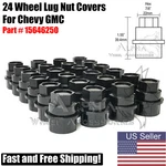 24 Wheel Lug Nut Covers Cap Fits Chevy Silverado Tahoe Gmc 1500 Sierra 15646250. Fixed Price $33.95.