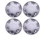 Universal Abs Wheel Cover Skins Hub Caps Silver 14'' -set Of. Fixed Price $50.99.
