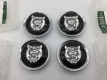 Genuine Jaguar Black / Silver Alloy Wheel Centre Cap Badges New MXD6249CA. Fixed Price $194.71.