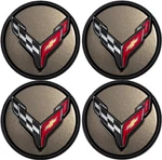 2020-2027 Corvette C8 Tech Bronze Cross Flag Logo Center Cap Pkg Qty 4 Oem Gm. Fixed Price $184.98.