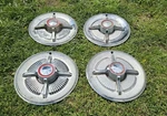 Set Of 4 1965 Ford 15" Spinner Wheel Covers Hubcaps Galaxie 500 Ltd. Fixed Price $119.00.