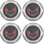 Oer Wheel Center Cap Set Silver Red Logo 1977-1981 Pontiac Firebird. Fixed Price $162.98.