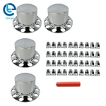 33MM Lug Front Wheel Center Cap Semi Truck Rear Axle Chrome Hub Abs. Fixed Price $81.54.