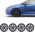 Set Of 4 16" Hubcaps For Toyota Corolla 2017-2019 Compatible W/R16 Steel Wheel. Fixed Price $46.99.