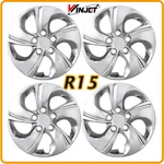 4X 15" Steel Wheel Covers Hup Caps Chrome For Honda Civic 13-15 R15. Fixed Price $47.99.