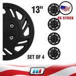 Set Of 4 13 Inch Trim Black Pp Hub Caps Wheel Covers Kit For All Makes Models. Fixed Price $27.91.