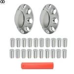 W/33MM Lug Nuts Chrome Truck Axle Wheel Front Cover Hub Cap Thread-on. Fixed Price $46.30.