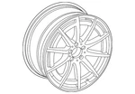 Genuine Mercedes-benz Hub Cap Star Sublime 000-400-38-00-9040. Fixed Price $20.74.