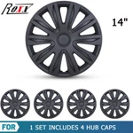 Wheel Cover Rim Skin 14" Inch Hubcap Matte Black 4PCS. Fixed Price $37.99.