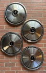 1972-1979 Lincoln Continental Mark Iv Town Car 15" Wheel Covers Hubcaps Set Of 4. Fixed Price $200.00.