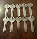 10 Nos Ford Keys! Mercury Classic Automobile Uncut Locksmith. Fixed Price $39.99.