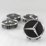 Mercedes Center Cap Oem Dull Black Star Emblem Wheel Rim Genuine Set Of 4. Fixed Price $69.31.