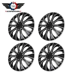 4X 15" Wheel Hub Caps Plastic Black + Silver Rim Covers For All Makes Models. Fixed Price $41.66.