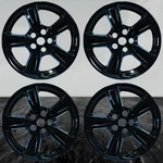 17" 5 Spoke Gloss Black Wheel Skins Fits 2020-23 Ford Mustang Ecoboost Fastback. Fixed Price $86.95.