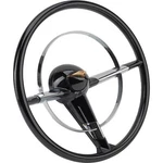 Speedway Motors 1955-56 Chevy Car 15" Steering Wheel, Black Finish (paintable). Fixed Price $391.99.