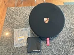 Porsche Design Oem Factory Steering Wheel Protective Cover Black W/crest. New. Fixed Price $40.00.