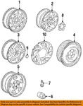 Chrysler Oem 93-97 Intrepid Wheels Covers Trim-center Cap 4582716. Fixed Price $39.35.
