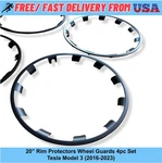 Tesla Model 2016 2023 Rim Protectors Snap-on Wheel Guard Covers Abs. Fixed Price $89.99.