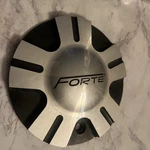 Forte Wheels Silver / Black Custom Center Cap # C-097-1 S1050-F15. Fixed Price $49.00.