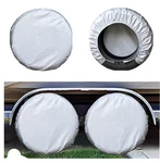 Kayme Four Layers Tire Covers Set Of 4 For Travel Trailer Camper Vinyl Wheel. Fixed Price $15.99.
