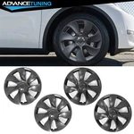 Fits 20-24 Tesla 19 Inch Symmetry Design Style 4PCS Wheel Covers Gunmetal Abs. Fixed Price $96.99.
