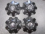 Fuel Wheel Satin Black Center Caps M447 1002-53B 1001-63B SET/4. Fixed Price $95.00.