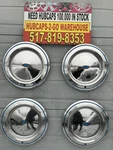 Factory 1975 Chevy Impala 15 Inch Set 4 Rare Blue Accents Hubcaps Wheel Covers. Fixed Price $255.00.