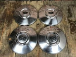(4) Vintage Oem 1972-79 Ford Galaxie Ltd Police Chrome 11" Dog Dish Hubcaps. Fixed Price $71.95.