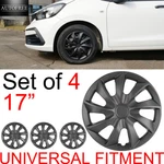 4 Pcs 17 Inches Universal Hubcaps Wheel Rim Covers Black Matte For Car Truck Suv. Fixed Price $53.99.