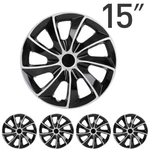 15" Set Of 4 Universal Hub Caps Wheel Cover Kit Snap On For R15 Tire & Steel Rim. Fixed Price $41.72.