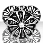 15" Set Of 4 Black Silver Wheel Covers Snap On Hub Caps Fit R15 Tire & Steel Rim. Fixed Price $62.99.