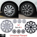 14" Set Of Universal Wheel Rim Covers Snap On Hubcaps For R14 Car Truck Suv. Fixed Price $36.99.