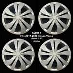 New Wheel Covers Hubcaps Fits 2017-2019 Nissan Versa 15" Silver Set Of 4. Fixed Price $51.00.