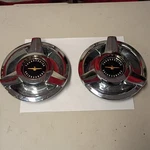 58 59 60 61 62 63 64 65 66 Ford Thunderbird T-bird K-h Wire Wheel Center Caps. Fixed Price $160.00.
