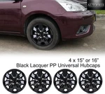 15-16 Inches Universal Hubcaps Set Of 4 Black Lacquer R15 R16 Wheel Rim Covers. Fixed Price $45.99.
