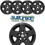 2007-2018 Jeep Wrangler # 7907-GB 17" 5 Spoke Gloss Black Wheel Skins New SET/4. Fixed Price $119.99.