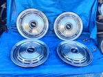 1968 Oldsmobile Cutlass F85 Rim Wheel Covers Caps 14" 4008 Set. Fixed Price $70.00.