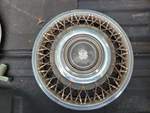1985-1988 Oldsmobile Series 14 Hubcaps Wire Spoke Wheel Covers. Fixed Price $129.00.