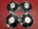 Vintage 1963 Chevy Z11 Impala Belair Dog Dish Poverty Hubcaps Wheel Covers. Fixed Price $450.00.