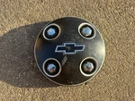 (1) Vintage 1982 Chevy Cavalier Black Wheel Center Cap, Part# 14012624, Oem. Fixed Price $9.00.