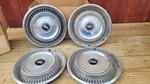 Vintage Set Of Ford 14" Raised Hubcaps Part # D14A-1130-AA 4-27-72. Fixed Price $25.00.