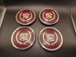 Set Of 4 Cadillac Silver Wreath Crest Center Caps Abs 6736. Fixed Price $39.88.